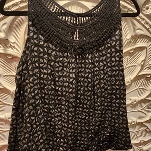 Maurices Elegant Black Lace Tank